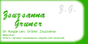 zsuzsanna gruner business card