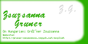 zsuzsanna gruner business card